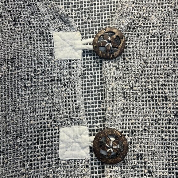 1X Gypsy Boho Hippie Open Front Open Weave Jacket from Mirror Image Women's - Picture 11 of 11